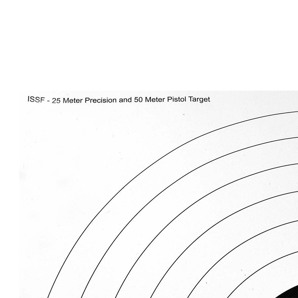 Eemann Tech ISSF 25M Precision & 50M Pistol Target – 100pcs.