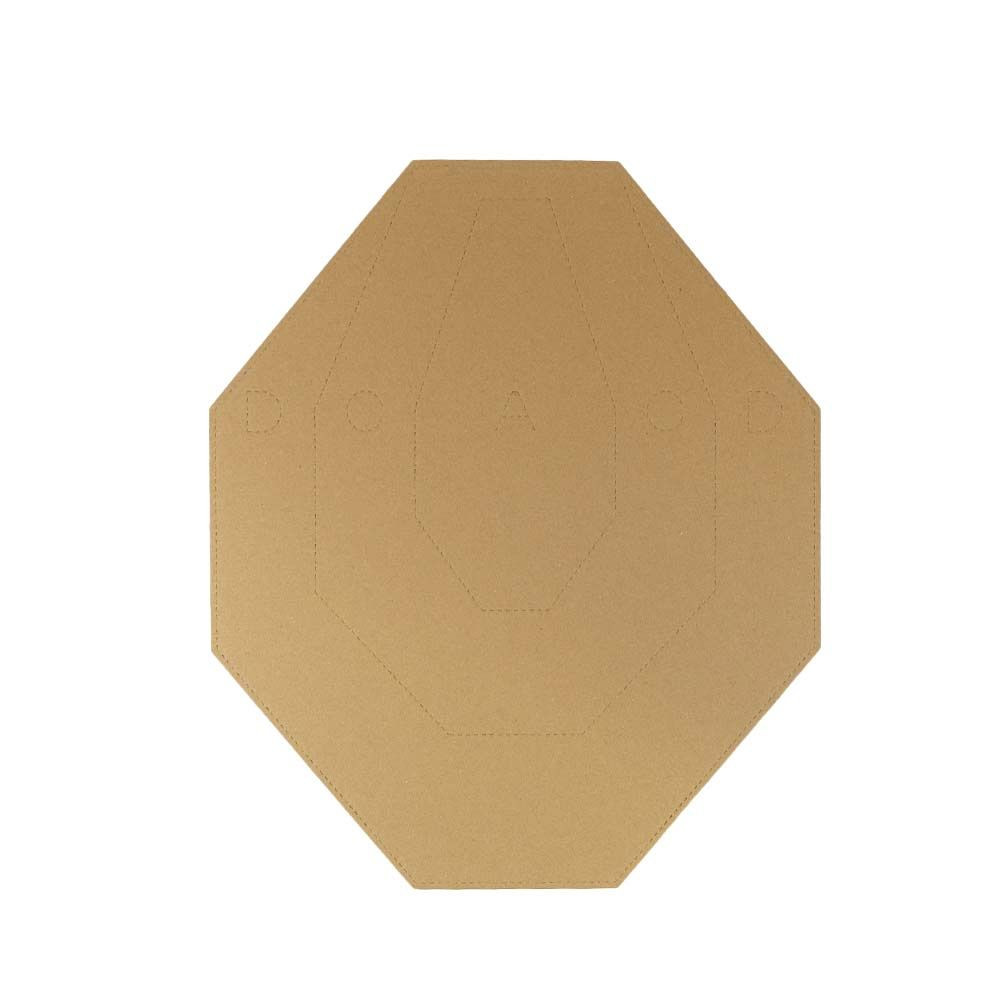 Cardboard IPSC Target TAN/WHITE – 100 pcs./Pack