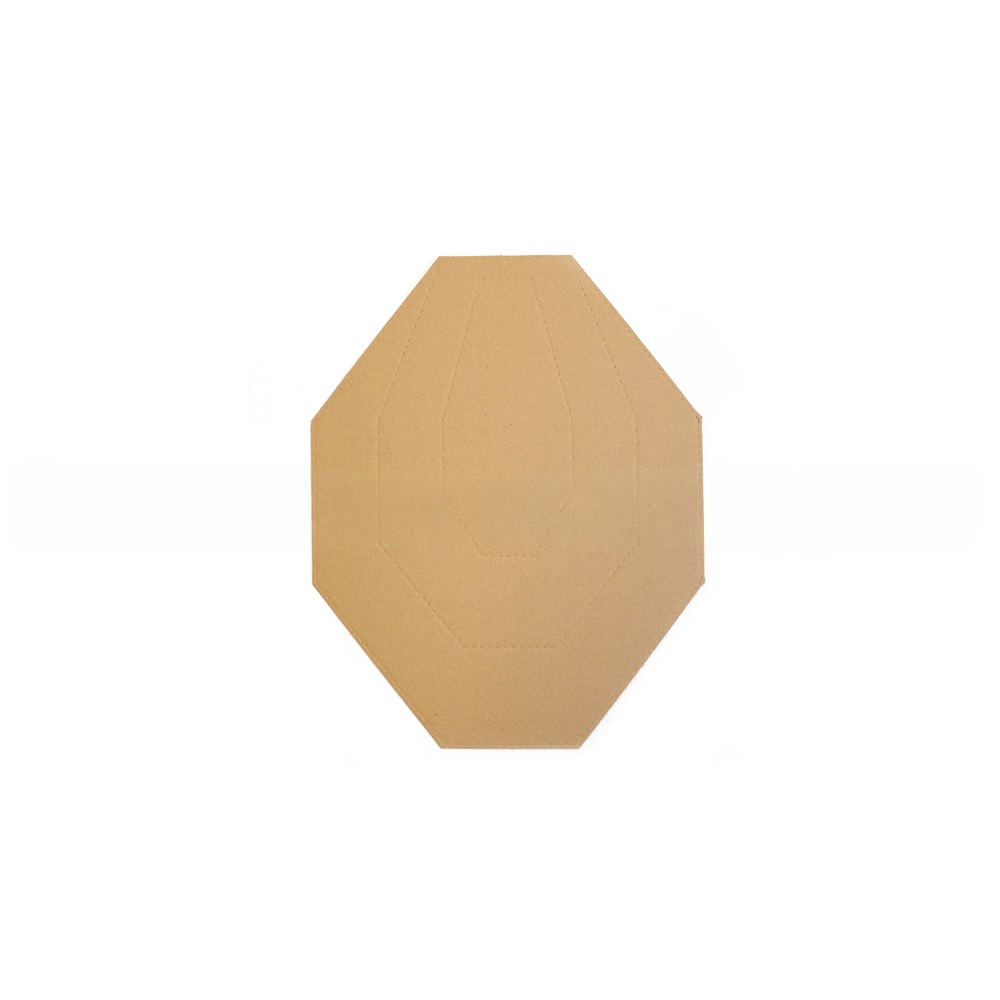 Cardboard IPSC MINI Target TAN/WHITE – 100 pcs./Pack