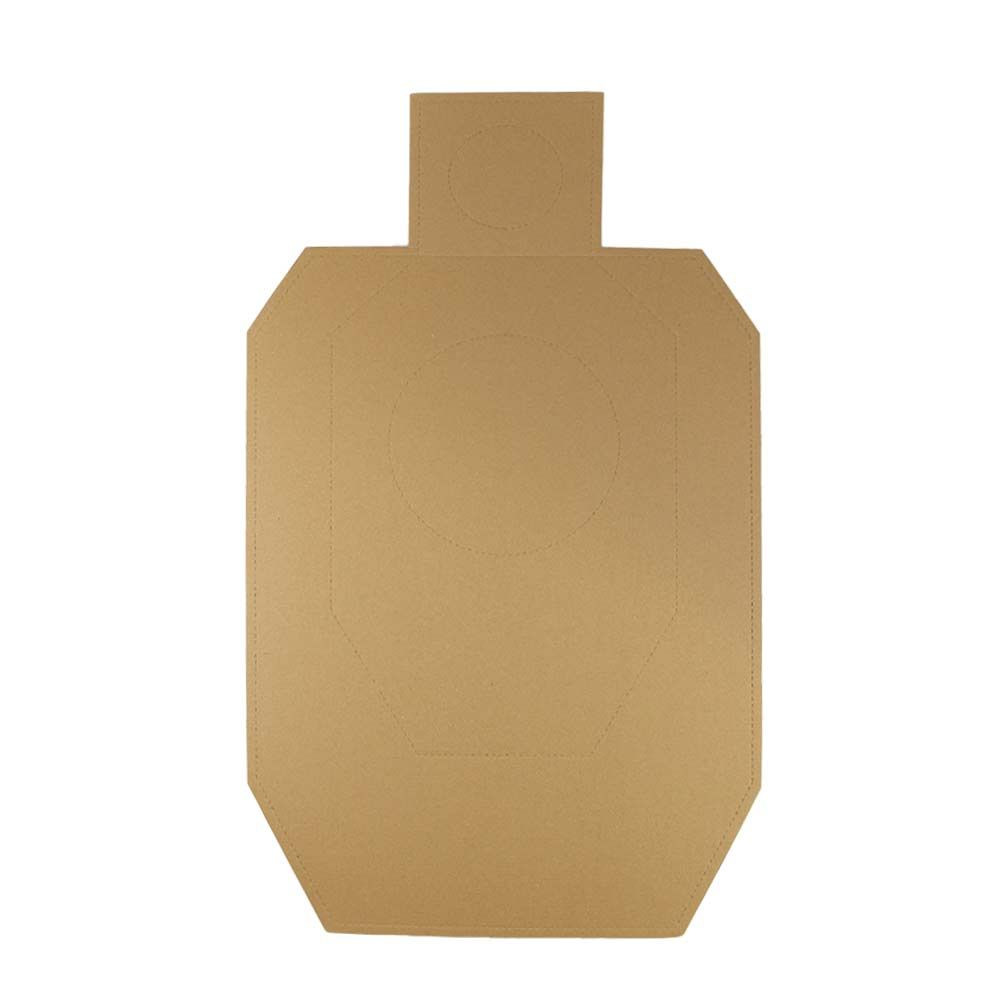 Cardboard IDPA Target TAN/WHITE – 100 pcs./Pack