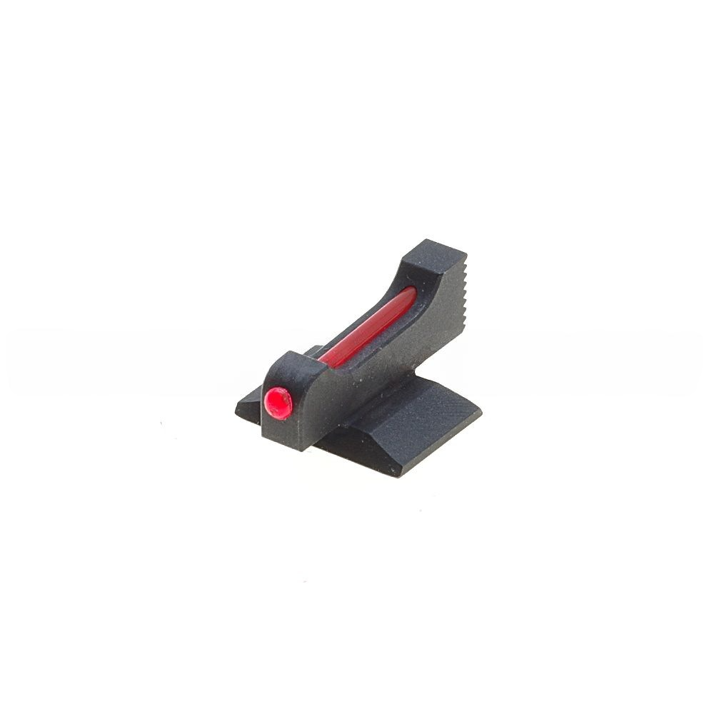 Eemann Tech Front Sight for 1911/2011, Checkered with 1mm Fiber Optics Rod