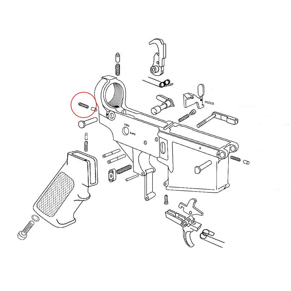 Eemann Tech AR-15 Takedown Detent Spring