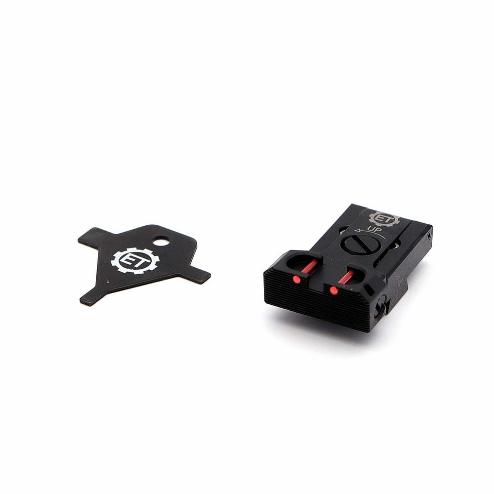 Eemann Tech Adjustable Rear Sight with Fiber Optics for CZ 75