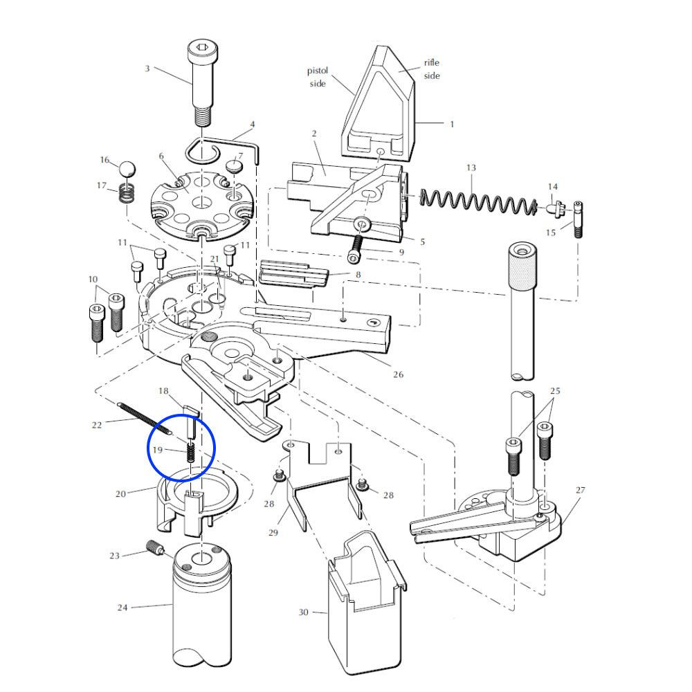 Eemann Tech Pawl Spring 13938 for Dillon XL650/XL750