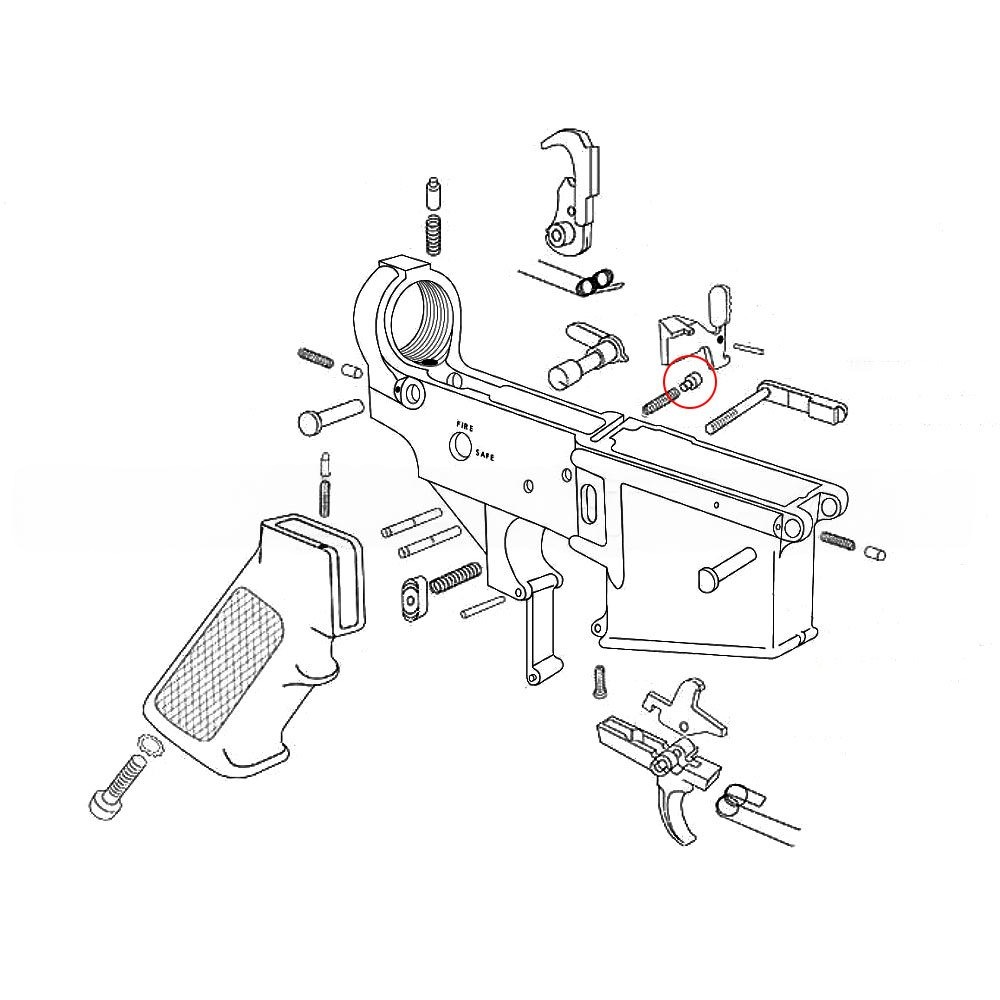 Eemann Tech Bolt Catch Plunger for AR-15