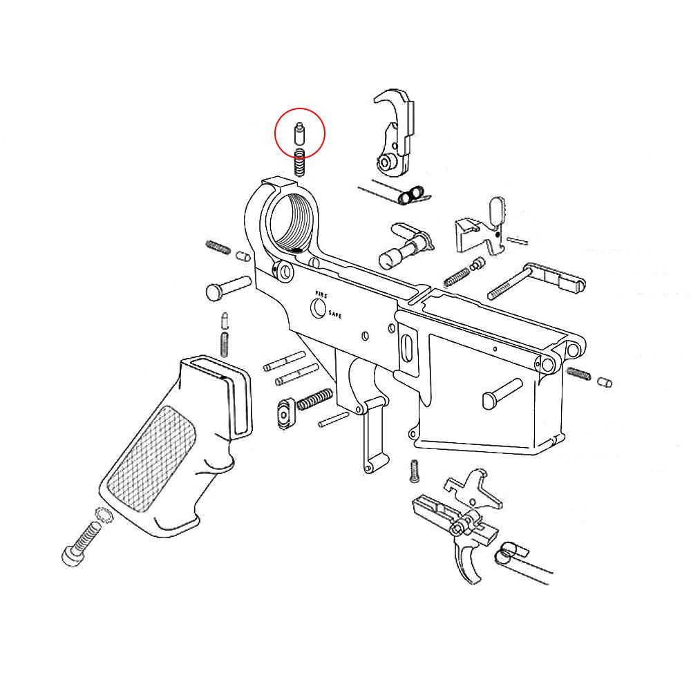 Eemann Tech Buffer Retainer for AR-15