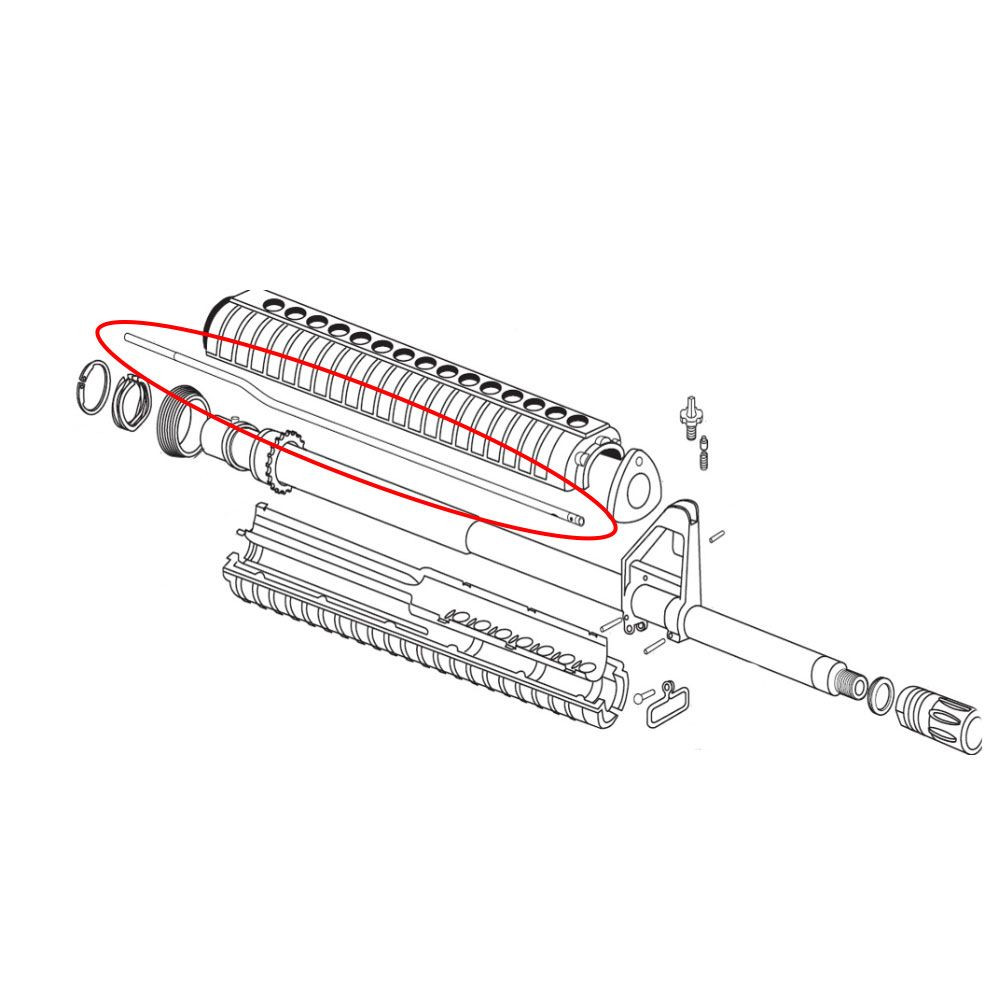 Eemann Tech Gas Tube for AR-15, Long