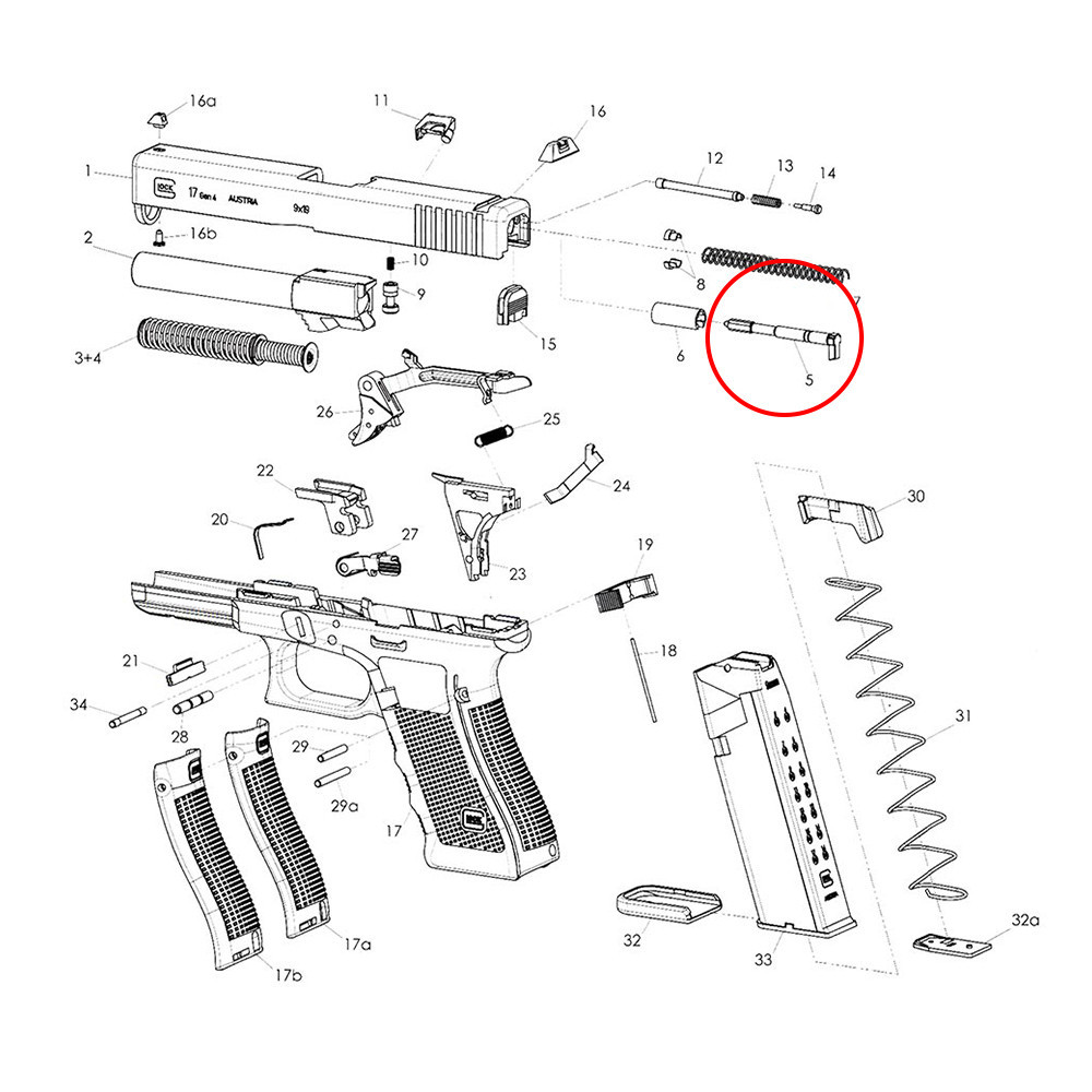 Eemann Tech Firing Pin for GLOCK 9mm