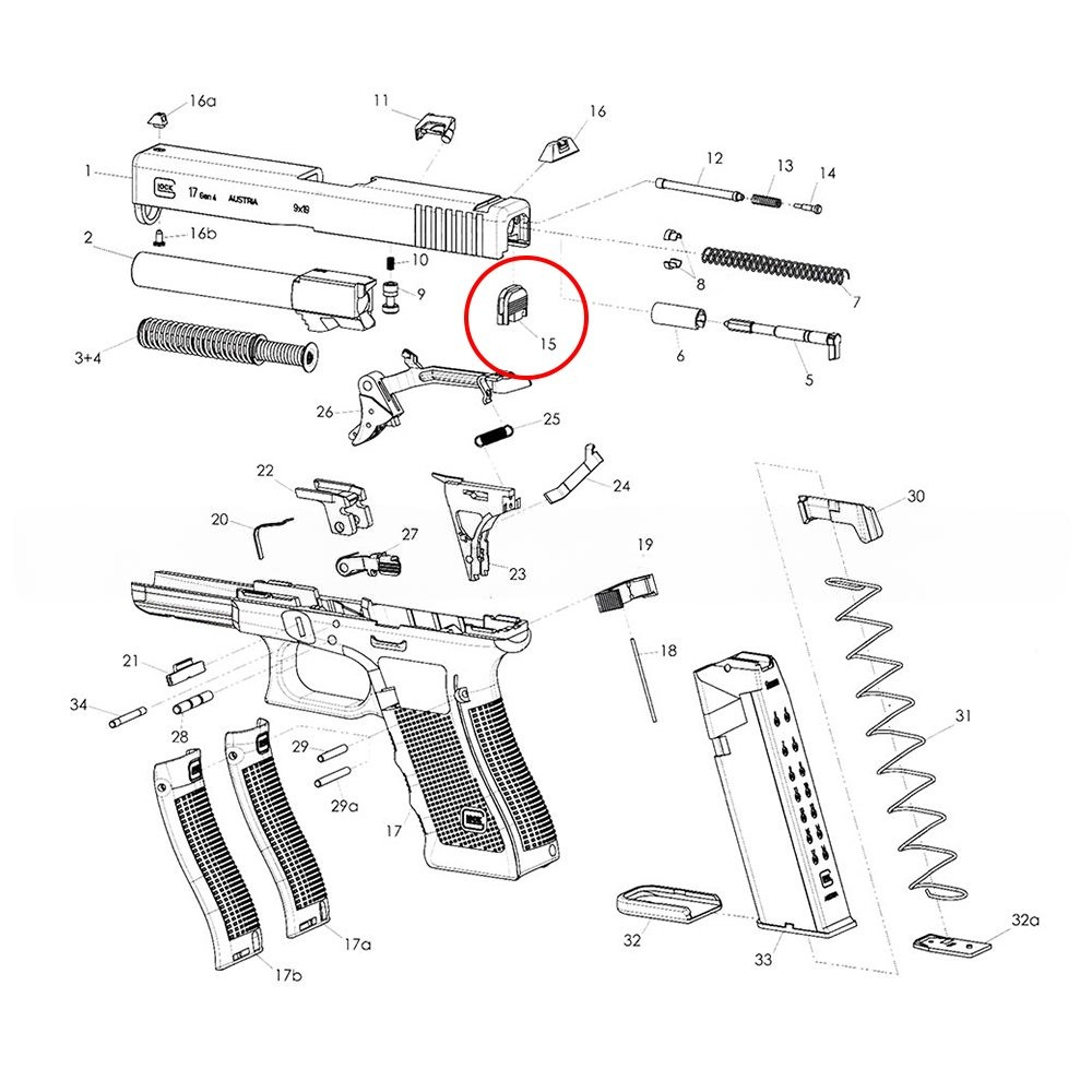 Eemann Tech Slide Cover Plate for GLOCK