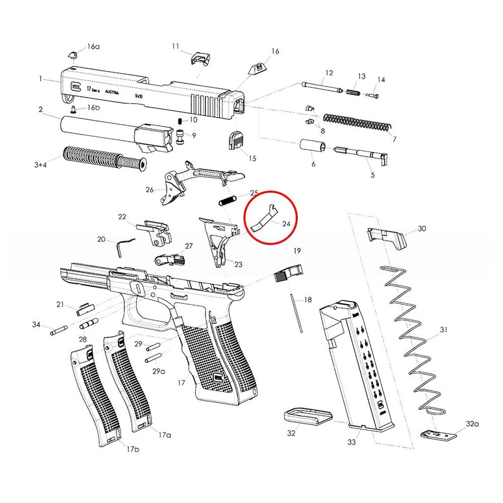 Eemann Tech Trigger Pull Connector for GLOCK