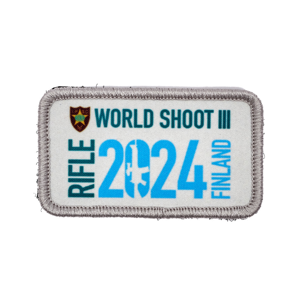 RWS2024 Rifle Worldshoot 2024 Official Sublimation Patch – 4cm x 7cm