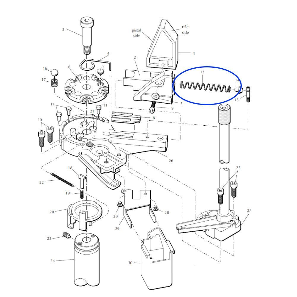 Eemann Tech Case Insert Slide Spring 13937 for Dillon XL650/XL750