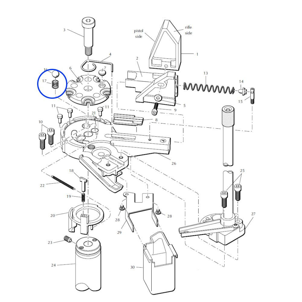 Eemann Tech Index Ball Spring 13997 for Dillon XL650/XL750