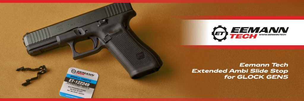 New Product Eemann Tech Extended Ambi Slide Stop For Glock Gen5