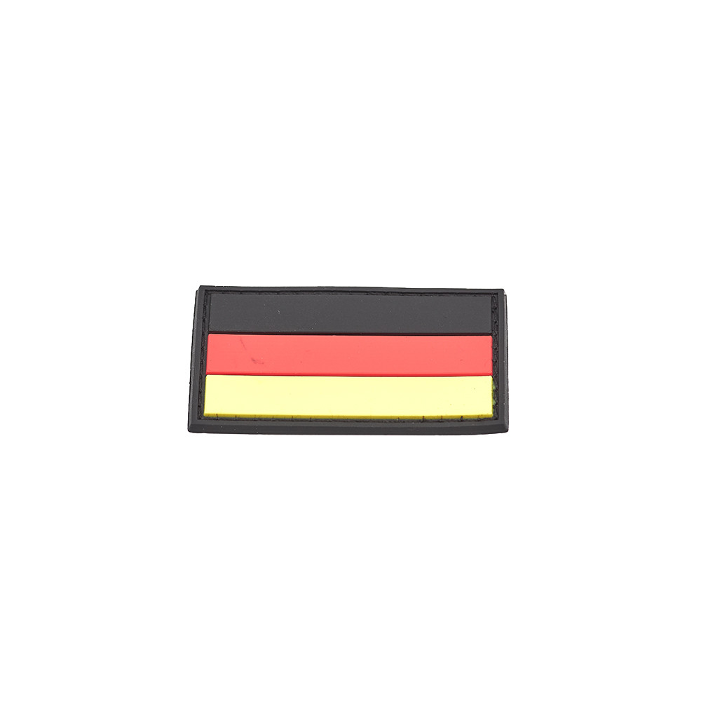 German Flag PVC Patch 3x5cm with Hook and Loop Fastener