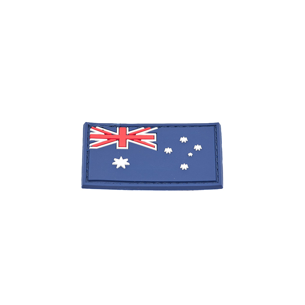 Australia Flag PVC Patch 3x5cm with Hook and Loop Fastener